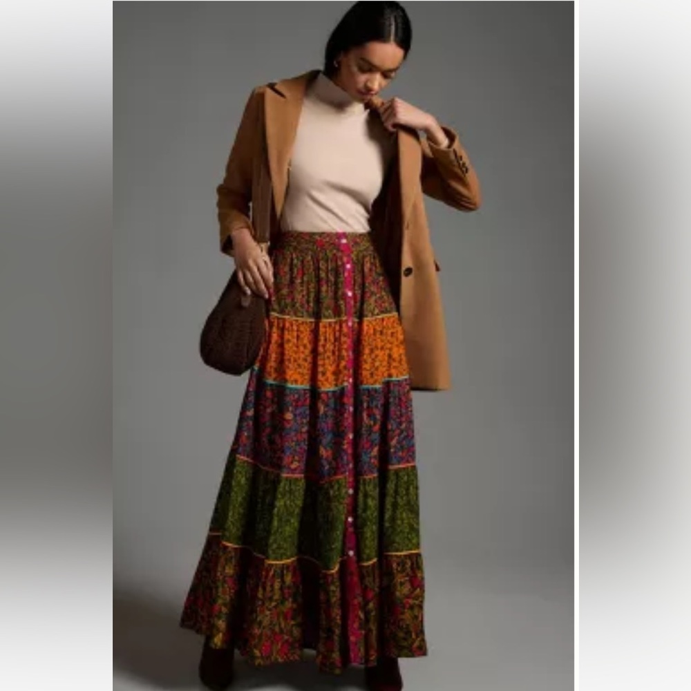 Farm Rio Burton front skirt